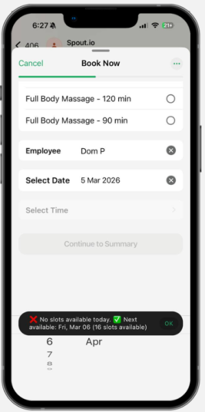 whatsapp staff selection
